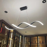 BAMDECOR A24122 Modern Minimalist Black Pendant Light Adjustable LED Chandelier for Dining Room and V255-BAM-L-24122-BLK-120