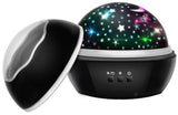 Galaxy Lamp Star Projector with Underwater Effect for Magical Atmosphere, Black V1237-ZY-506-0379