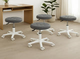 Levede 4x Rolling Bar Stool Swivel Salon SPA Chair Grey BR1065-GYX4