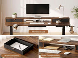 Artiss Electric Standing Desk Height Adjustable Home Office 120cm Rustic Brown HASD-ET156E-SHELF-BKRW-AB