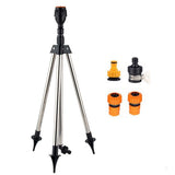 Rotating Lawn Sprinkler, Tripod Sprinkler with 360 Degree Coverage for Large Area Yard and Garden V1366-AZ2-W-23316