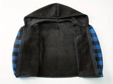 Plaid Hooded Jacket with Velvet Lining - Yellow - Size S V1106-M-APP-9978-YELL-SAUSEU46