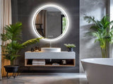 500x700mm LED Bathroom Mirror Oval Dimmable Anti-Fog V178-66711