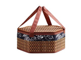 Wicker Basket with Lid,Wicker Picnic Basket with Double Handles,Woven Picnic Storage Rattan Wicker V1189-LWWAL-20260401-06212