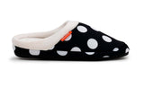 ARCHLINE Orthotic Slippers Slip On Arch Scuffs Pain Relief Moccasins - Polka Dots - EU 37 V563-AS502-37