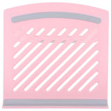 Foldable Pink Laptop Riser with Adjustable Height and Ventilated Panel V1369-AZ3-W-19113