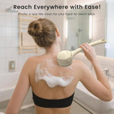 Electric Shower Body Scrubber Brush with 4 Heads, IPX5 Waterproof Rechargeable Back Cleaner for V1107-CS-DDXZSN