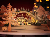Christmas House LED Christmas Forest Scene Wooden Christmas Village for Shopping Mall Window V1294-YM0714-10309791