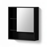 Cefito Bathroom Mirror Cabinet Mirrored Medicine Adjustable Shelf Wall Mounted 560mm Black BV-MC-5661-BK