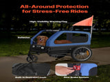 Dog Bike Trailer, Supports up to 40 kg, 2-in-1 Pet Stroller Cart Bicycle Carrier for Small & Large V952-TCTCLYSCWZXCV6PKI001V0