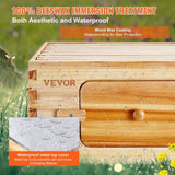 VEVOR Bee Hive 20 Frame Bee Hives Starter Kit, Beeswax Coated Cedar Wood, 1 Deep 1 Medium Bee V952-CTFXSMSHX1ZHAS36XV0