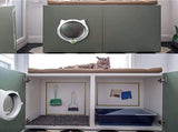 Indoor Cat Flap Door, 21cm/8.27in Opening
4 Locking Modes Magnetic & Weatherproof Thin Door & V1107-CS-EGWTPM47