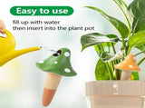 Self-Watering Spikes, Mushroom-Shaped Plant Watering Balls, Irrigation, Terracotta Watering Device, V1189-HB001HWR000041