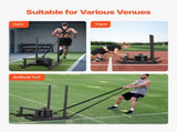 Weight Sled, Steel Power Sled, Fitness Strength Training Sleds for Athletic Exercise Speed V952-SZXQHSSYZTZD6BWW8002V0