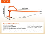 Timberjack, 48 in, Heavy Duty Log Lifter with Metal Handle, Log Roller with Adjustable Cant Hook, V952-YMQJDTZZDTIMHMXR7V0