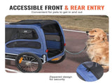 Dog Bike Trailer, Supports up to 45 kg, Pet Cart Bicycle Carrier, Easy Folding Frame with Quick V952-TCSCWZXCTC883T64DV0