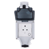 Wifi Smart Socket IP66 Waterproof Support Voice Control Timing 86 Type Outdoor Smart Outlet UK V1294-YM0703-3114230045211