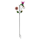 Metal Rain Gauge 35.43 Inch With Stake, Decorative Branch Glass Rain Measuring Cup, Outdoor Water V1369-AZ3-W-15183