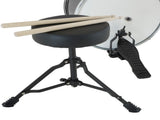 Karrera Mini 4-Piece Children Drum Kit Set Wooden with 2 Toms Bass Pedal Snare Stool Metallic B 4PC-DRUM-BLK