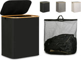 Laundry Hamper with Lid - Waterproof Freestanding Laundry Basket with Removable Liner Bag, V1258-DP02-C-1294