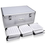 Embellir CD Case DVD Cases Storage Box 500 Discs Aluminium Case DVD Folders CASE-CD-500-SL