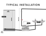 PROTEGE Macerator Pump 800W Commercial 4 Inlet for P-Trap Toilet Upflush Heavy-Duty V219-DCLMACPROA4H8