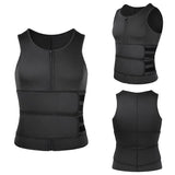 NNEOBA Body Shaper Waist Trainer Sauna Vest XXL Double Belt V728-1005005833407776-BLACK-TWO-BELT-XXL