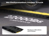 Cable Protector Ramp, 9,979 kg/axle Capacity, 2 Channel Heavy Duty TPU Cord Hose Wire Cover, 31 x 28 V952-SKCDLBHPD2CTEZB4B001V0