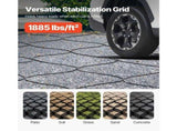 Gravel Grid, 2 Inch Depth, 32.81 x 9.84 FT / 10000 x 3000 mm, 1880 LBS Per Sq ft Grass Ground V952-JDWG2INCH328XV8M0001V0