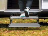 RV 2-Step, Manual Retractable RV Stairs, Foldable, 440 LBS Load Capacity, Aluminum Alloy V952-FCBTZDKZDKSDNVHFTV0