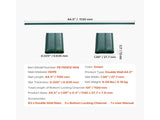 Bottom Locking Privacy Slats, Double-Wall Vertical Bottom-Locking Slats for Chain-Link Fence, V952-SBYSBTSBPE4F2D64PV0