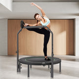 Foldable Mini Trampoline, 40 Inch Fitness Rebounder, Max Load 330lbs Exercise Trampoline, Stable & V952-YXJSBCDBSKZD98EZMV0