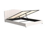 Artiss Bed Frame Queen Size Boucle FION BFRAME-H-FION-Q-WH-ABC