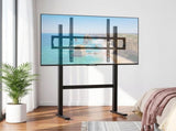Artiss Universal Floor TV Stand for 32-100 Inch Screens Heavy Duty 40kg Capacity TV-MOUN-32100-BK
