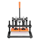Leather Cutting Machine, 11 x 5.5 in Embossing Plate Manual Die Cutter, 0.47 in Pressure Stroke V952-SDSLPGYHJ28XE5XVZV0