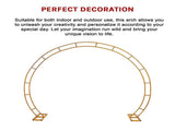 260cm Gold Metal Wedding Arch Round Balloon Birthday Party V63-841761