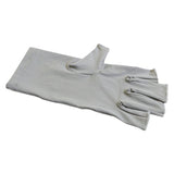 5-Pair Grey UV Protection Fingerless Gloves for Nail Art Curing and Cycling Sun Protection - Made of V888-ELOSUNG39415