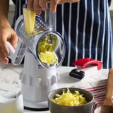 Rotary Grater Vegetable Cutter and Shredder white white V1237-ZY-203-3659