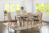 9 Pieces Dining Suite 210cm Large Size Dining Table & 8X Chairs with Solid Acacia Wooden Base in Oak V43-DS-JAV-9PC-OAK