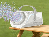 Bubble Machine Automatic Minute Big Bubbles Blower Maker for Outdoor Birthday Parties White V1263-JX-7295-1