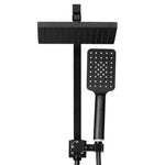 Cefito 8'' Rain Shower Head Set Handheld Square High Pressure Black SHOWER-A2-SQ-8-BK