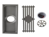 Floor Drain Stainless Steel Rectangle Corrosion Resistance Shower Grate for Kitchen Balcony Hotel V1294-YM0512-3112220078112