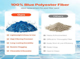 Pool Filter Balls for Sand Filter, 1.83 kg, Filter Balls Replace Pool Filter Sand, Reusable Blue V952-SLBGLQLS4LBSZKI05V0