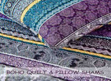 Aesthetic Quilted Bedspread and Pillowcases Set Unify Your Bedroom's Look - Queen size V745-MAC080217Q13U