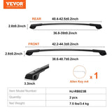 Roof Rack Crossbar for Subaru Forester 2014-2022 Crossbars Aluminum 2 PCS V952-CDHGJZSKSBLSAID10V0
