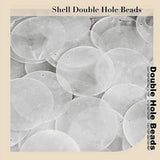 360Pcs 2 Inch Round Capiz Shells with 2 Holes Round Natural Shell White Shells for Wind Chimes V1192-AZ-W-28563