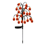 Bring Eerie Charm to Your Outdoor Space with Solar-Powered Halloween Stake Lights Pumpkin, Skull, V1341-ZY-WEUJUWA3-BIGEYEPUMPKIN-3PCS