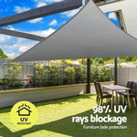 Instahut Shade Sail Cloth Shadecloth Canopy Triangle 280gsm 5x5x7.1m SAIL-DL-H-5X5X71-C-GR