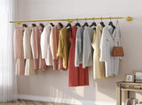 Vintage Iron Clothes Rail Gold Wall Mounted Garment Rack V178-66776