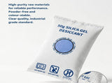 4 Pack Standard Blue Black Flat Opening Silica Gel, Visual Humidity Dehumidifying Packs 200g V1221-XM-LB2031-GM76
